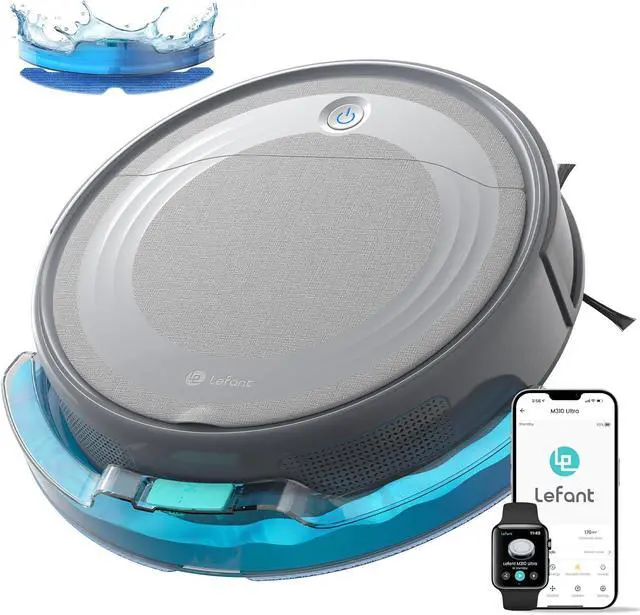 Main image of Lefant M310 Ultra Robot Vacuum and Mop, 6000Pa Suction-Slim Robotic Cleaner with ToF LiDAR Navigation, Accurate Obstacle Avoidance, WiFi/App/Alexa Control, 170min Runtime, for Pet Hair and Home