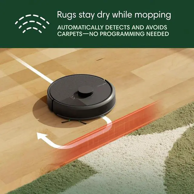 Alt view image 5 of 7 - iRobot Roomba 105 Combo Robot Vacuum & Mop - Easy to use, Intense Power-Lifting Suction, LiDAR Navigation, Multiple Cleaning Modes, Avoids Mopping Carpets, Self-Charging