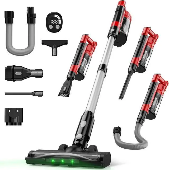 Main image of Cordless Vacuum Cleaner for Milwaukee M18 Battery, 7-in-1 Lightweight Stick Vacuum with HEPA Filter, 35KPA Suction, 350W Brushless Motor, 3 Modes for Floor, Carpet, Car, Battery Not Included