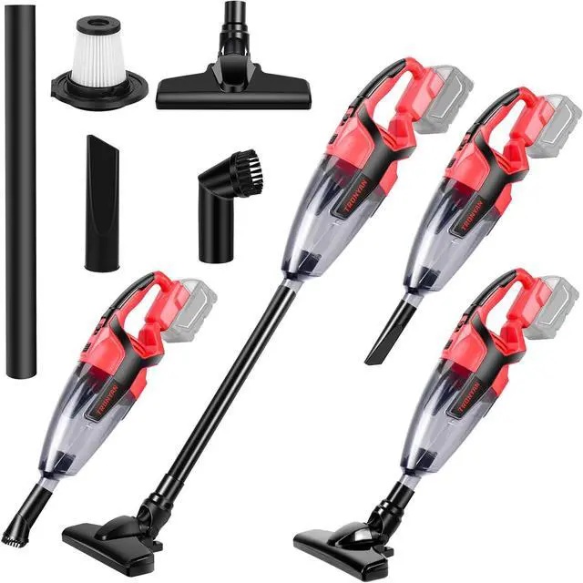 Alt view image 5 of 7 - 120W Cordless Vacuum Cleaner Compatible with Milwaukee 18V Battery (No Battery), Handheld Vacuum for Home, Boat, Workshop, Car, Pet Hair, Furniture, Tool Only
