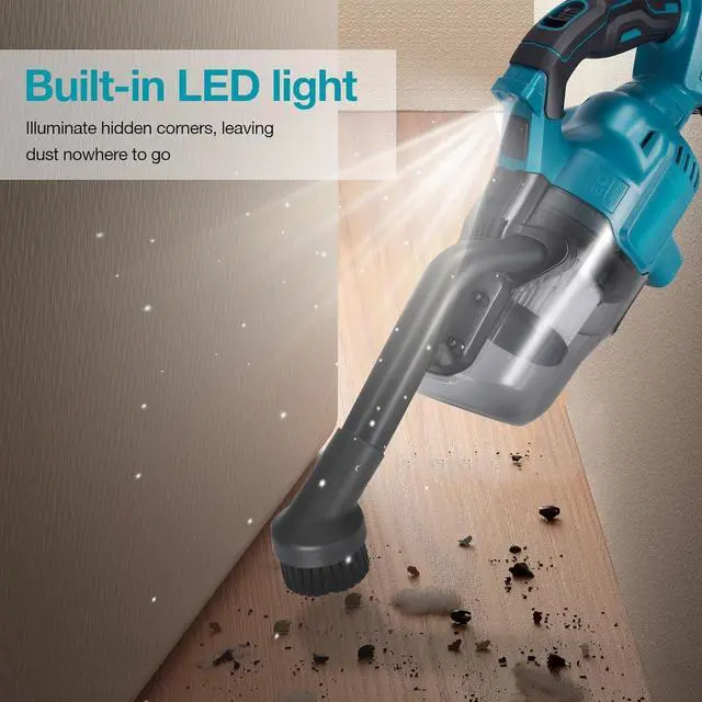 Alt view image 5 of 7 - Handheld Cordless Vacuum Cleaner for Makita 18V Battery, Portable Wireless Power Vacuum Cleaner, 4 Multi Nozzle, 2 HEPA Filter, Lightweigt Vacuum for Home Pet Hair, Car (Battery NOT Include)