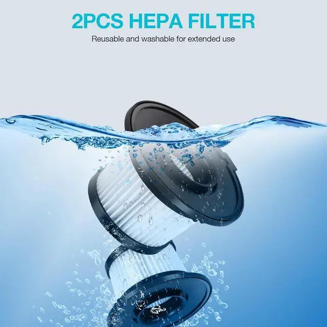 Alt view image 7 of 7 - Handheld Cordless Vacuum Cleaner for Makita 18V Battery, Portable Wireless Power Vacuum Cleaner, 4 Multi Nozzle, 2 HEPA Filter, Lightweigt Vacuum for Home Pet Hair, Car (Battery NOT Include)