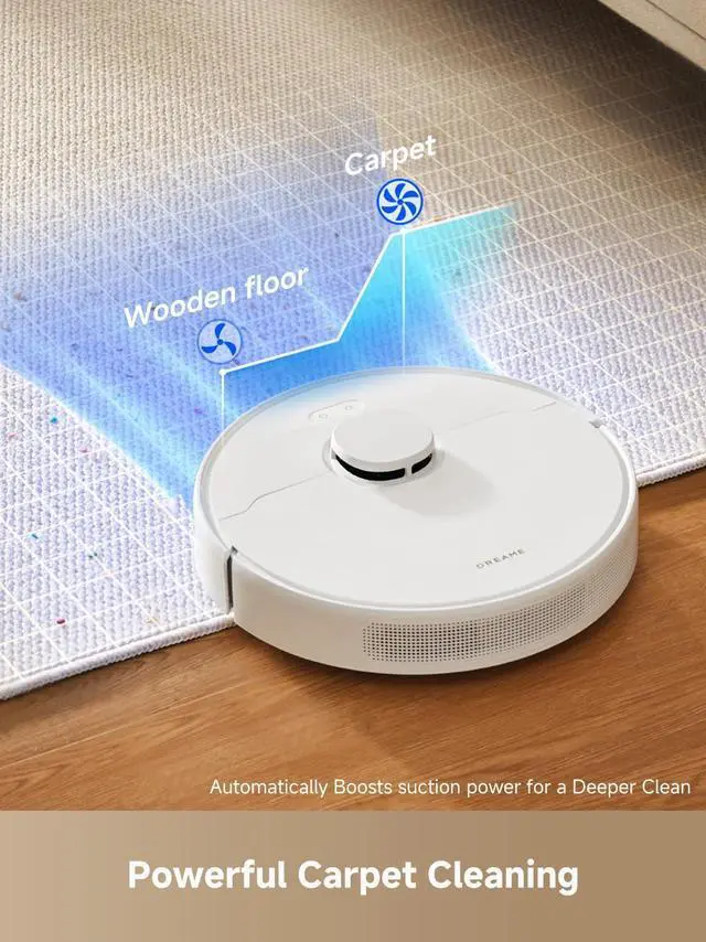 Alt view image 7 of 7 - DREAME D10 Plus Gen 2 Robot Vacuum and Mop with Self Emptying Base for 90 Days of Cleaning, 6000 Pa Suction and LiDAR Navigation, Obstacle Avoidance, Wi-Fi Connected