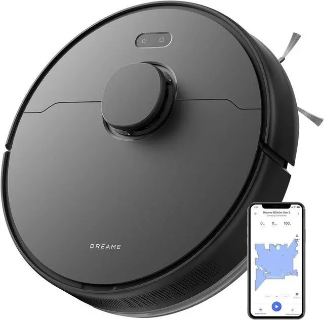 Main image of dreame D9 Max Gen 2 Robot Vacuum and Mop Combo, LDS Navigation, 6000Pa Strong Suction Power, 240mins Runtime, 2-in-1 Sweep and Mop, WiFi, APP, Voice Control