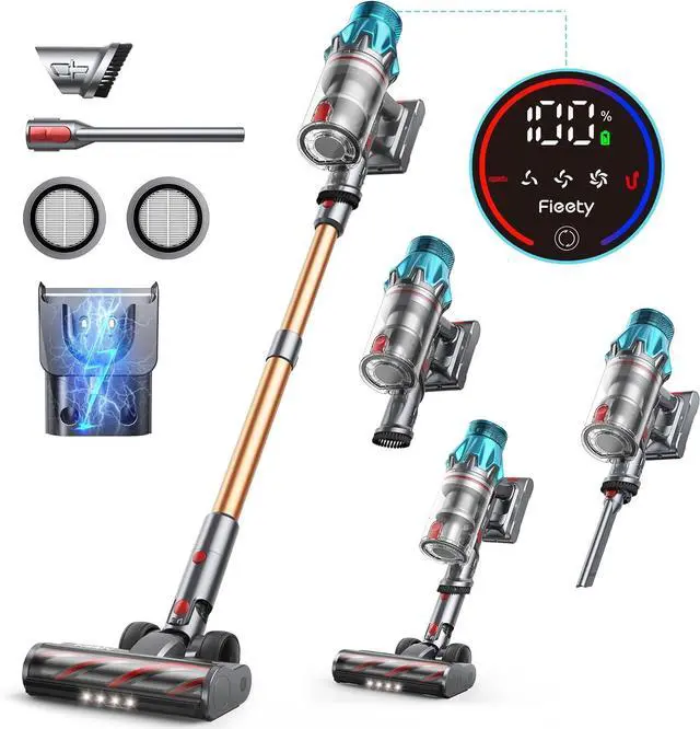 Main image of Cordless Vacuum Cleaner 550W/45Kpa, Stick Vacuum Cleaners 60 Mins Max Runtime with Charging Dock, Self-Standing Handheld Vacuum with Touch Display, 6-in-1 Vacuum Cleaner for Carpet/Hard Floor/Pet Hair