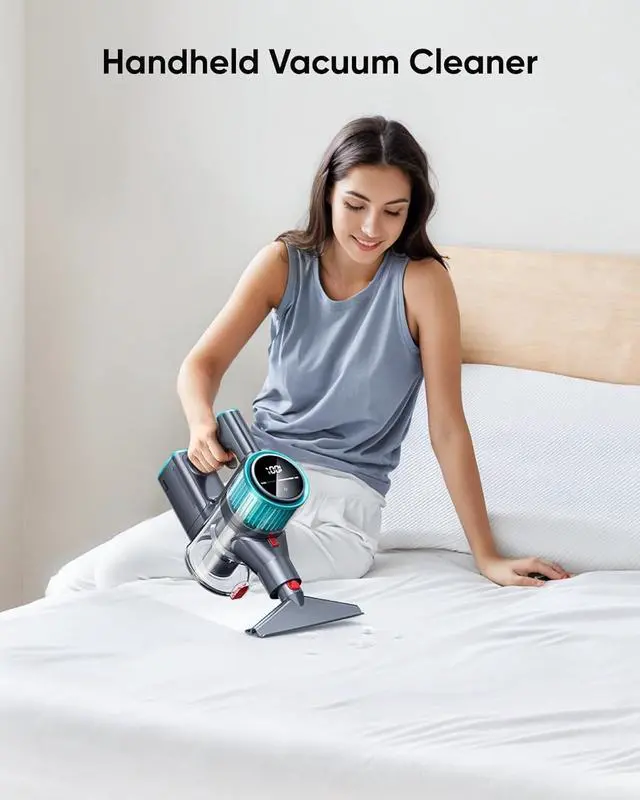 Alt view image 6 of 7 - Cordless Vacuum Cleaner, 50Kpa 600W Vacuum Cleaners for Home, 60 Mins Stick Vacuum Cordless Rechargeable, Self-Standing, Wall Mount Charging Household Vacuum Cleaner for Carpet Pet Hair Hardwood Floor