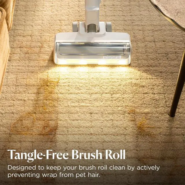Alt view image 5 of 7 - Bissell PowerClean 200W Self-Standing Cordless Vacuum w/Tangle Free Brush Roll, Removeable Battery, Wall Mount, Upholstery Tool & Bright Headlights, 4173