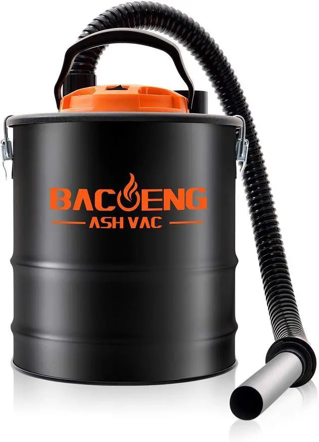 Main image of BACOENG Ash Vacuum for Pellet Stoves, 4 Gallon Ash Vac, Ash Vacuum Cleaner for Fireplaces, Wood Stove, Pellet Grill