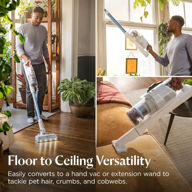 Alt view image 4 of 7 - Bissell PowerClean 200W Self-Standing Cordless Vacuum w/Tangle Free Brush Roll, Removeable Battery, Wall Mount, Upholstery Tool & Bright Headlights, 4173