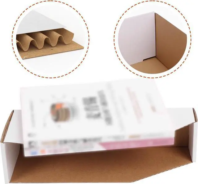 Alt view image 4 of 7 - ZBEIVAN Cardboard Storage Bins Boxes 35 Packs 12x3x4.5 Inches, Easy Assembly Pantry Organizer Bins for Shelf, White