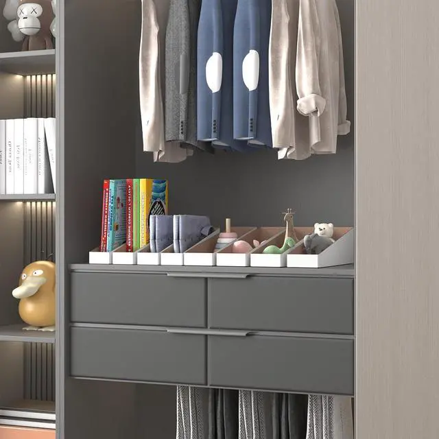 Alt view image 6 of 7 - ZBEIVAN Cardboard Storage Bins Boxes 35 Packs 12x3x4.5 Inches, Easy Assembly Pantry Organizer Bins for Shelf, White