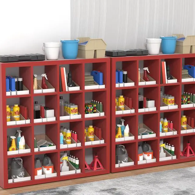 Alt view image 7 of 7 - ZBEIVAN Cardboard Storage Bins Boxes 35 Packs 9.4x4x4.5 Inches, Easy Assembly Pantry Organizer Bins for Shelf, White