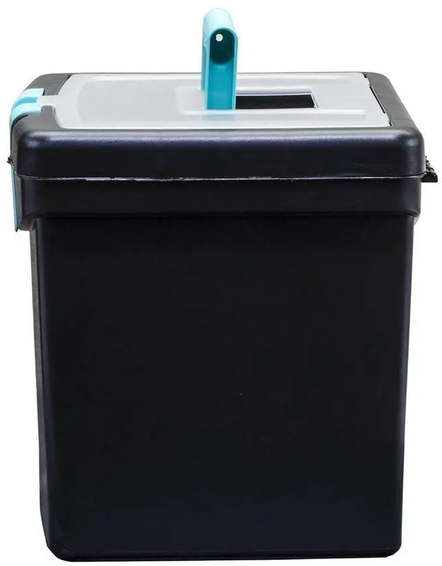 Alt view image 6 of 7 - Storex File Storage Box with XL Storage Lid, 10-7/8 x 13-1/4 x 11 Inches, Black/Teal