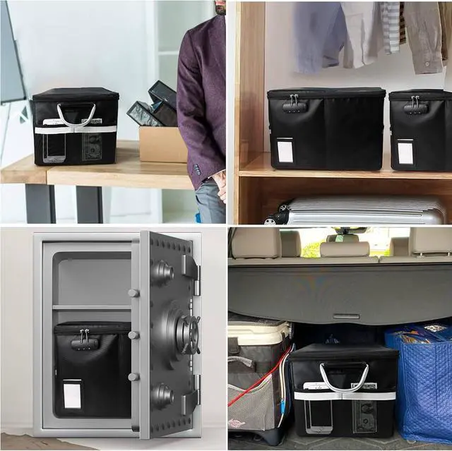 Alt view image 7 of 7 - Teacher Rolling Cart - Fireproof File Cabinets for Document Safety, Portable Rolling Crate with Wheels for Teachers, for Teaching, Office