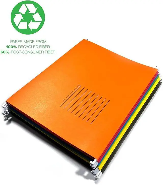 Alt view image 2 of 7 - Fireproof Document Box With 5 Pack Hanging File Folders(Letter Size), File Cabinet Organizer Box Storage Filing Cabinet Box with Lock, Portable Important Document Organizer With Handle(5 Folders)