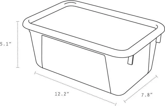 Alt view image 4 of 4 - Storex Small Cubby Bins  Plastic Storage Containers for Classroom with Non-Snap Lid, 12.2 x 7.8 x 5.1 inches, Purple, (62411U05C) (Pack of 5)