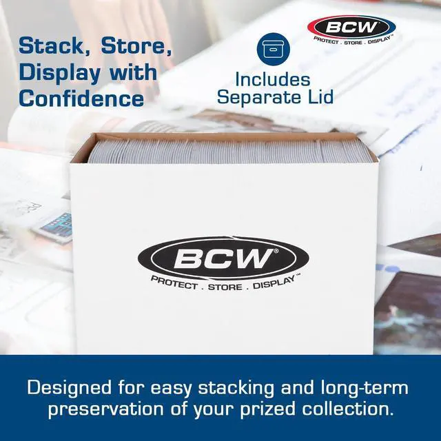 Alt view image 5 of 6 - BCW Magazine/Document Storage Box 5-Pack | Durable Cardboard Filing Box