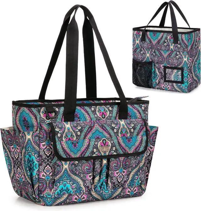 Main image of LoDrid File Bag with Extra Document Organizer Case for Letter Size File Folder, Large Utility Bag with 15.6 Laptop Padded Sleeve for Work, Business, Totem