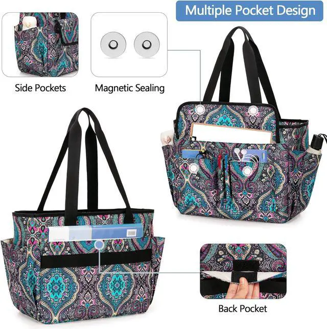 Alt view image 2 of 7 - LoDrid File Bag with Extra Document Organizer Case for Letter Size File Folder, Large Utility Bag with 15.6 Laptop Padded Sleeve for Work, Business, Totem