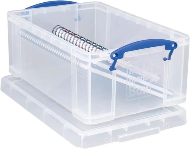 Alt view image 2 of 7 - Really Useful Plastic Storage Box 9 Litre Clear