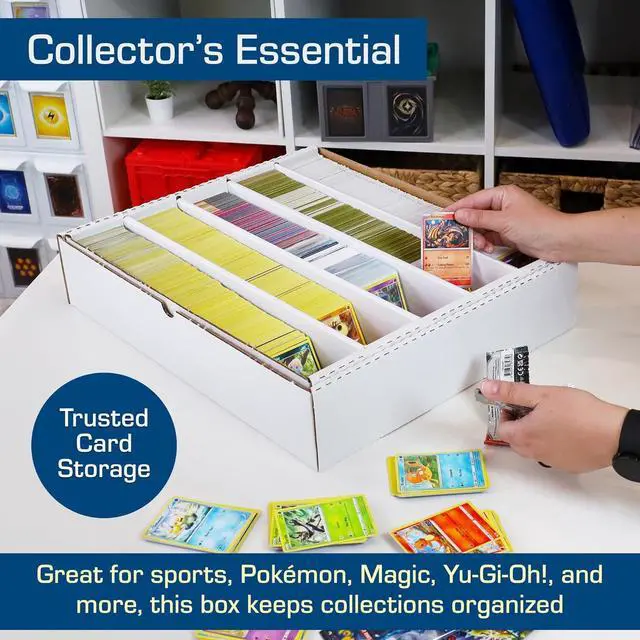 Alt view image 7 of 7 - BCW 5000ct Trading Card Storage Boxes (Full Lid)  1 Pack | TCG & MTG Card Storage Organizer | Fits Card Dividers & Sorting Tray | Corrugated Cardboard Box for Collectible Cards