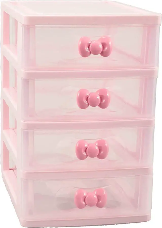 Main image of Girls Cute Lovely Color Storage Box Desktop Organizer Bathroom Bedroom Jewelry Storage Box For Storing Small Items (4 layers)
