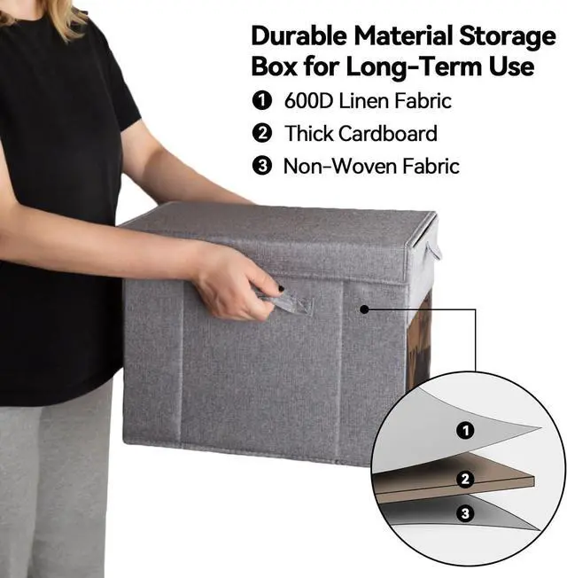 Alt view image 4 of 7 - 2 Pack Comic Book Storage Box with Lid for Modern Age, Collapsible Magazine Organizer with Clear Window, Holds 150 Comic Books Heavy Duty Case Container Holder, Grey