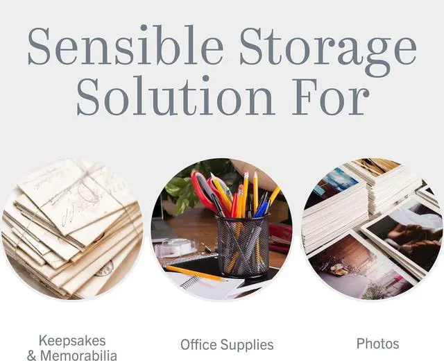 Alt view image 7 of 7 - Snap-N-Store File Storage Box & Organizer - 1 Pack - 16.125 x 13.125 x 9.875 Inch Letter/Legal Size Portable File Box with Lid for Documents - Back To School Supplies for Students - Glossy Black