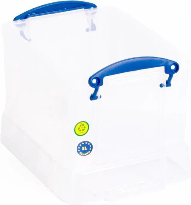 Alt view image 2 of 5 - Really Useful Plastic Storage Box 3 Litre Clear