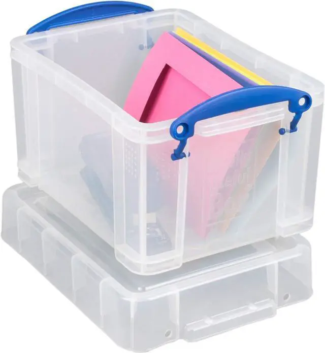 Alt view image 4 of 5 - Really Useful Plastic Storage Box 3 Litre Clear