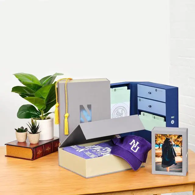 Alt view image 6 of 7 - Savor | Life Essentials & Graduate Keepsake Organizer | Keep High School and College Graduation Memorabilia Organized and Safe in One Convenient Home with this Gift for Students and Grads