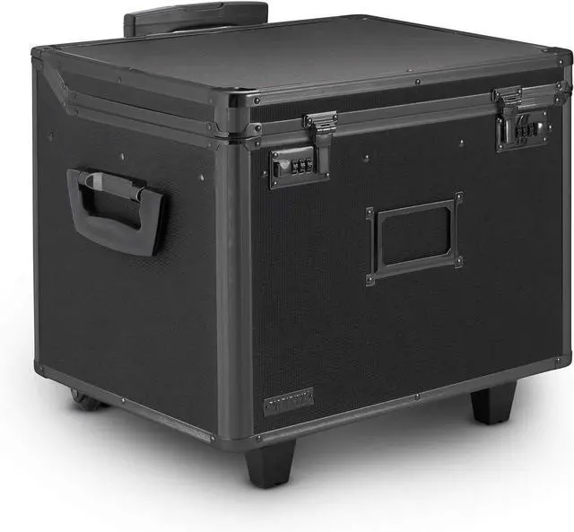 Main image of Vaultz Locking Mobile File Chest, Letter/Legal Files, 17.5" X 15.5" X 14.5", Black