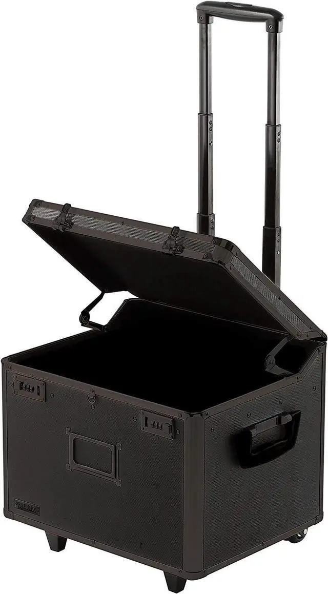 Alt view image 3 of 6 - Vaultz Locking Mobile File Chest, Letter/Legal Files, 17.5" X 15.5" X 14.5", Black