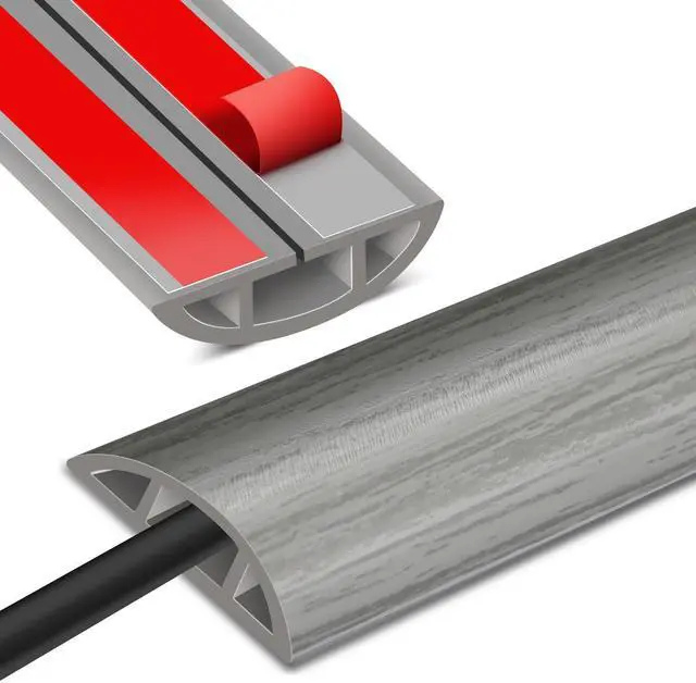 Main image of Floor Cord Cover Cable Cavity 10FT Self Adhesive Cord Hider Floor, Floor Cord Covers for Wires on Floor,Protector Floor Electric Cord Covers for Living Rooms, Rooms, Offices, exhibitions, Gyms, etc.