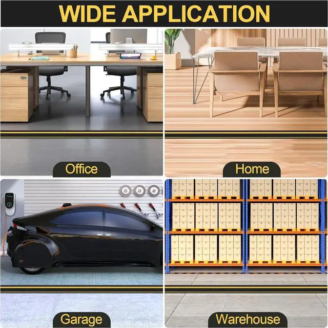 Alt view image 7 of 7 - MYFAMIREA 10FT Floor Cord Cover Heavy Duty Cable Cover Protector with 3 Channels Extension PVC Floor Wire Cover Outdoor Cord Hider Management Cord Cover for Wire on Floor for Home Office Outdoor