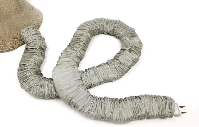 Main image of Gray CoverEase 9 Feet Lamp Cord Cover Tube