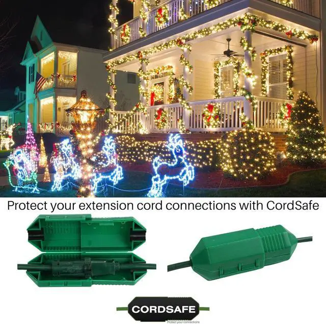 Alt view image 5 of 7 - Outdoor Extension Cord Protector  Weather-Resistant Snap-Lock Cover for Plug Connections  Rugged UV-Resistant Plastic Plug Protection, 20-Pack