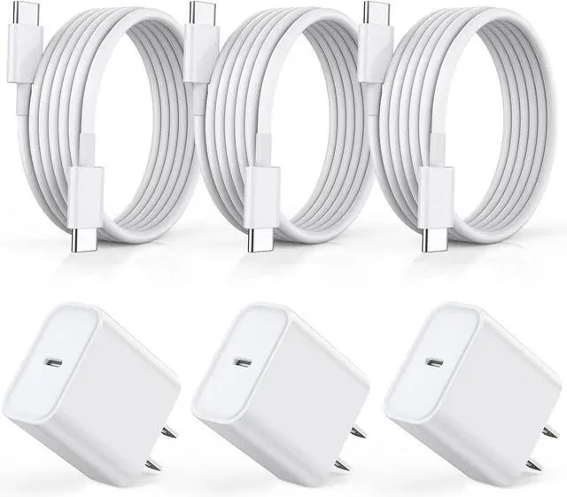 Main image of Fast Charger for iPhone 17 16 15, 3Pack USB C iPad Charge PD Fast Charger Block 6FT Long USBC to Type C i Phone Charging Cable Cord for iPhone 17 Air/Pro/Pro Max/16 Pro/Plus/15/15 Pro/Pro Max,iPad Pro