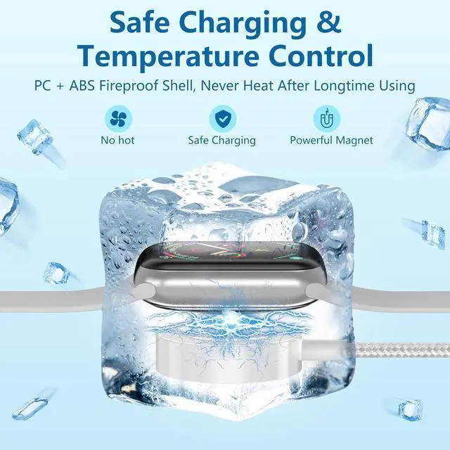 Alt view image 6 of 7 - 2Pack Multi Charging Cable for Apple Watch Charger 4 in 1 Travel Essentials Camping Essentials USB C/L/Micro Port Compatible with iWatch Series 10-1/iPhone 16/15/Galaxy Android-4FT