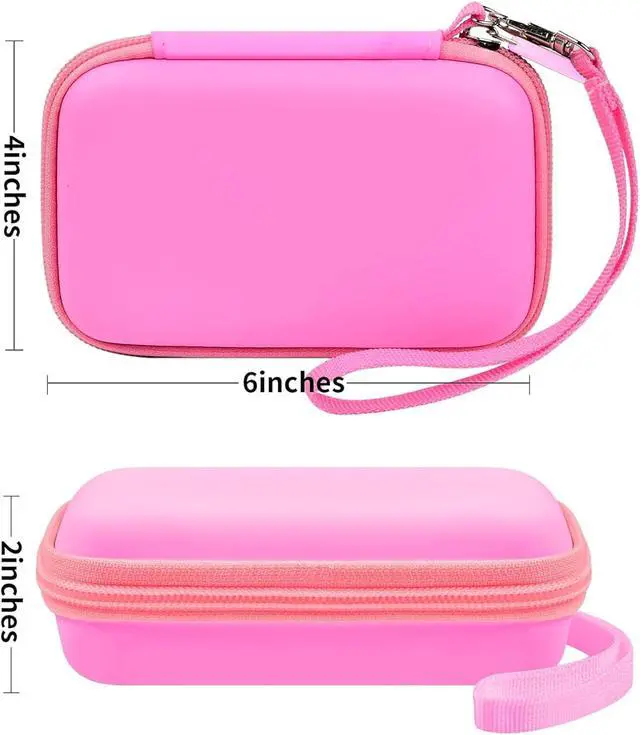Alt view image 4 of 7 - Travel Case for UCOMX for Nano/for Iseyyox/for LISEN/for RTOPS 3 in 1 Wireless Charger, Foldable Magnetic Charging Station Storage Holder Bag for Fast Charge Pad Cable and Adapter, Pink-Box Only