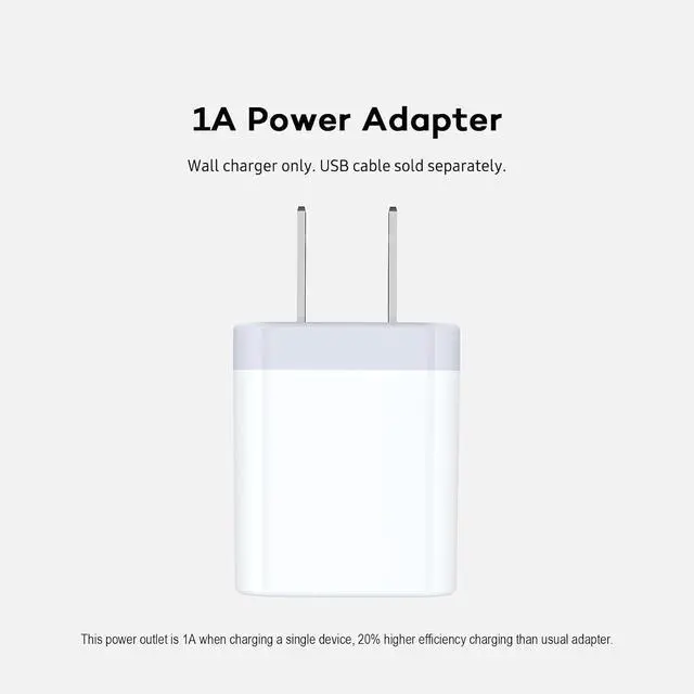 Alt view image 2 of 7 - AILKIN USB Charger Wall Plug, [5Pack-1Port] Fast Charging Outlet AC Power Adapter Block Cube for iPhone, iPad, Samsung, Camera, Android or Type C Phones & Tablets Charge Multiple USB Hub Station Base