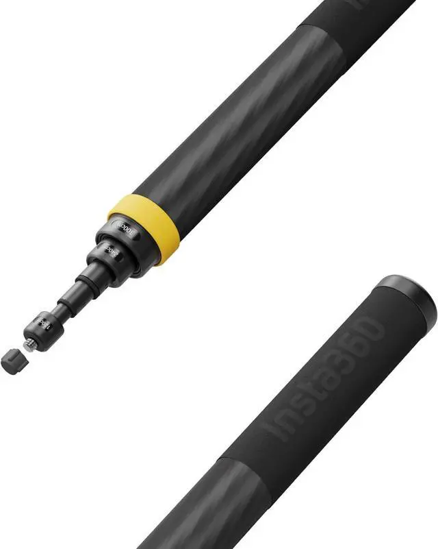 Alt view image 2 of 2 - Insta360 Extended Edition Selfie Stick, 3m (9.8ft) Carbon Fiber Invisible Pole, Compatible with Insta360 Ace, Ace Pro, Ace Pro 2, GO 3, GO Ultra, GO 3S, GO Ultra, ONE X2, X3, X4, X5 Action Cameras