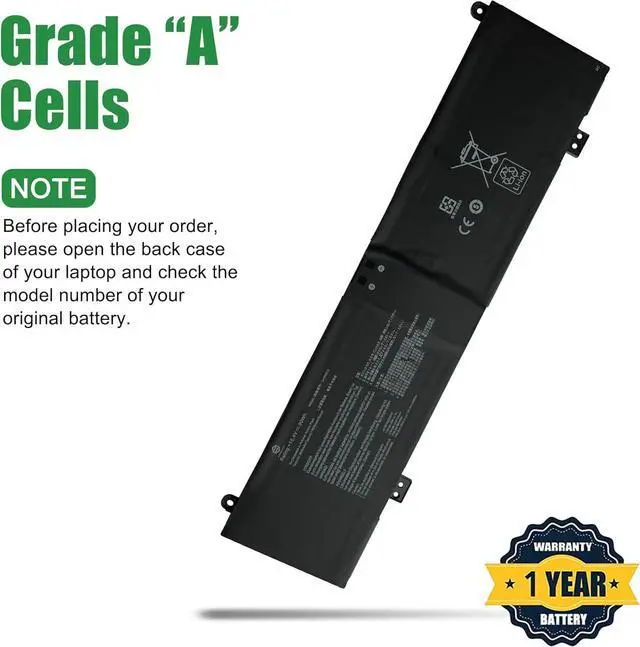 Alt view image 3 of 5 - C41N2013 Laptop Battery Replacement for Asus Rog Strix G15 G513 G513R G513IR G513IM G513QM G513QR G513QY Series Notebook 15.4V 90Wh 5845mAh