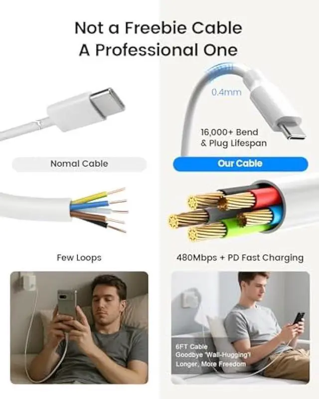 Alt view image 4 of 6 - 65W Type C Laptop Charger Fit for Samsung Galaxy Book  Fast Charging Power Adapter Fit for Galaxy Book Pro 360 NP950QDB, NP930QDB NP935QDC 13.3 & 15.6 USB C