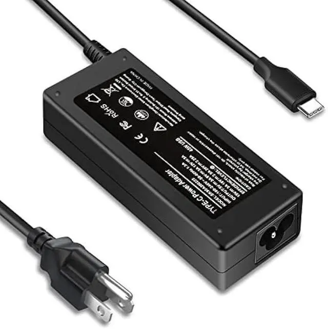 Main image of 45W Type C USB C Charger Adapter for HP Chromebook X360 14-CA000 11-ae000 14-ca051wm 14-ca052wm 14-ca091wm ca061dx,11-ae051wm 11-ae001tu 11-ae027nr;12-c012dx 918337-001 844205-850 28769-001