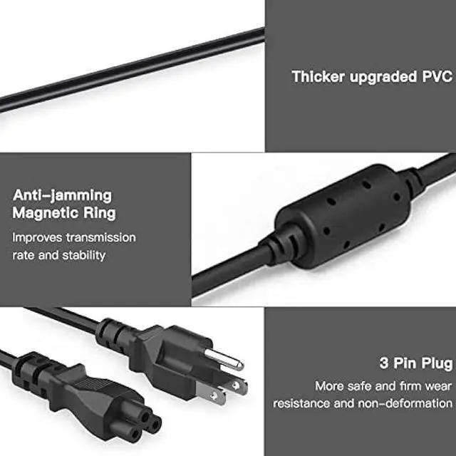 Alt view image 4 of 7 - 45W Type C USB C Charger Adapter for HP Chromebook X360 14-CA000 11-ae000 14-ca051wm 14-ca052wm 14-ca091wm ca061dx,11-ae051wm 11-ae001tu 11-ae027nr;12-c012dx 918337-001 844205-850 28769-001