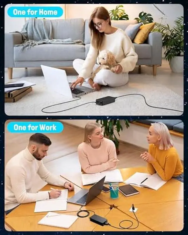 Alt view image 7 of 7 - S SKSTYLE 65W 45W Compatible with Lenovo Laptop Charger USB C fit for Thinkpad/Yoga/Chromebook Laptop,T480 T480S C930 C940 100e 300e 500e ADLX65YDC2A ADLX65YLC3D 4X20M26268