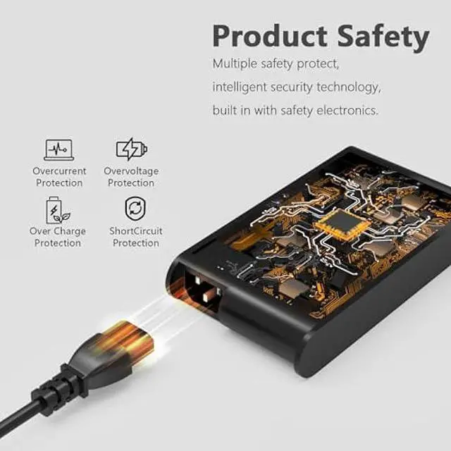 Alt view image 3 of 7 - 135W Laptop Charger Compatible with Lenovo Thinkpad X1 Extreme,Ideapad Gaming Laptop L340,3-15 Also Fit for Yoga 9i and Dock Charger ThinkPad P1 T15p P16v Yoga Slim 7 Pro C940 Y70 Y50 Y40