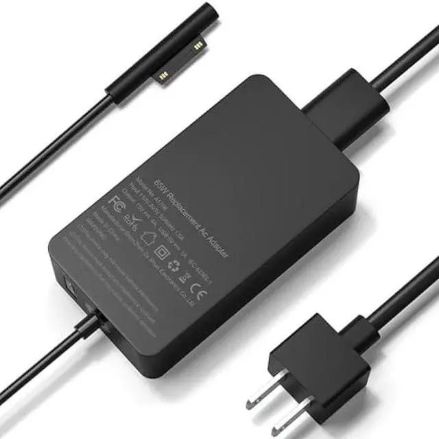 Main image of Surface Pro Laptop Charger 65W Power Adapter for Microsoft Surface Pro 3/4/5/6/7/8/9/X, Windows Surface Laptop 6/5/4/3/2/1, Surface Book 3/2/1, Surface Go Tablet, 6.5FT Power Cord