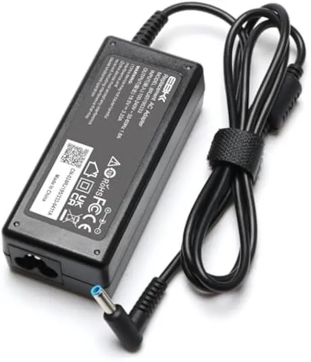 Alt view image 5 of 5 - 65W Computer Charger for HP Pavilion X360 / Envy Laptop Charger 15-dy2xxx 15-dy5033dx 15-dy5073dx 15-dy2073dx 15-f272wm 15-dy2095wm Blue Tip Smart Power Adapter
